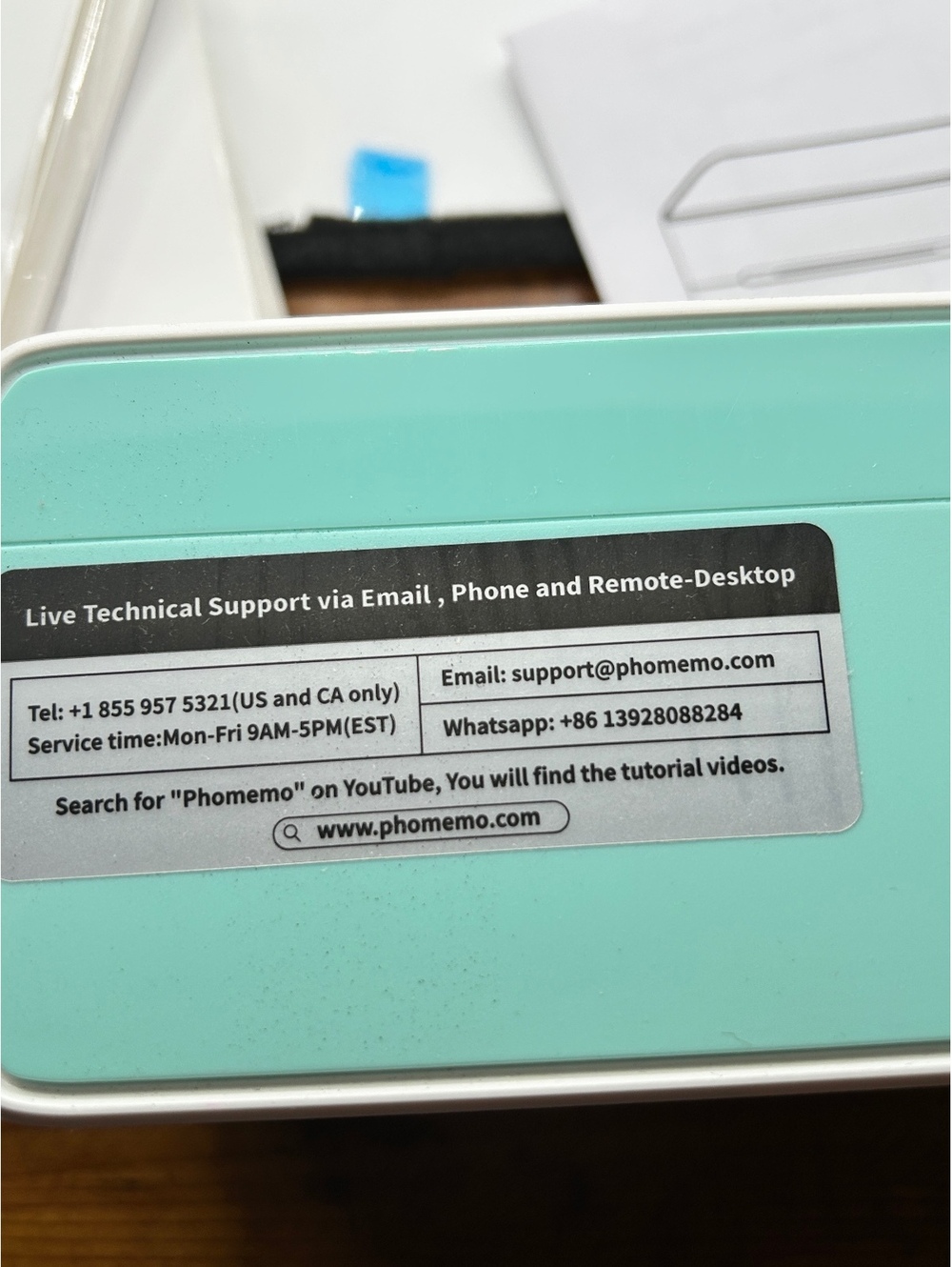Phonemo Bluetooth Shipping Label printer VGC - Picture 8 of 9